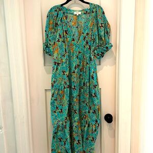 A L C cotton midi dress with pockets. 10